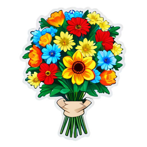 bouquet of flowers - icon | sticker