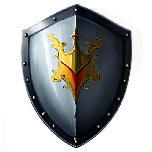 Knight Shield and a knight helmet - icon | sticker