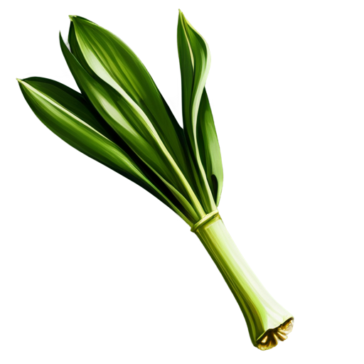 medieval leek, paint style - icon | sticker