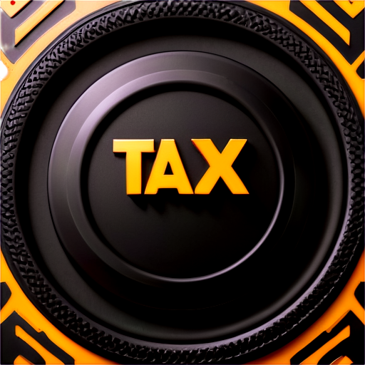 A complex 3D render of an ultra-detailed, taxi icon with orange and black colors, beautiful studio soft light, rim light, vibrant details.lace, hyperrealistic, elegant, beautiful background, octane render, H. R. Giger style, 8k /RUSSIA/ - icon | sticker