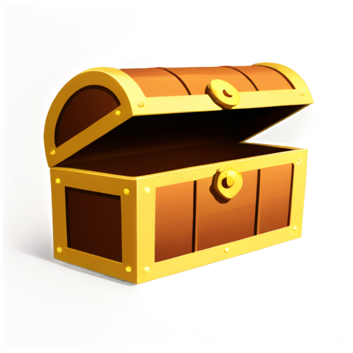 a treasure chest with empty cards in it - icon | sticker