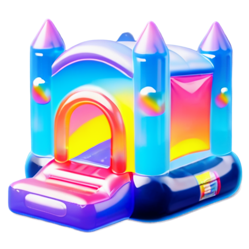 Bounce House rental company logo - icon | sticker