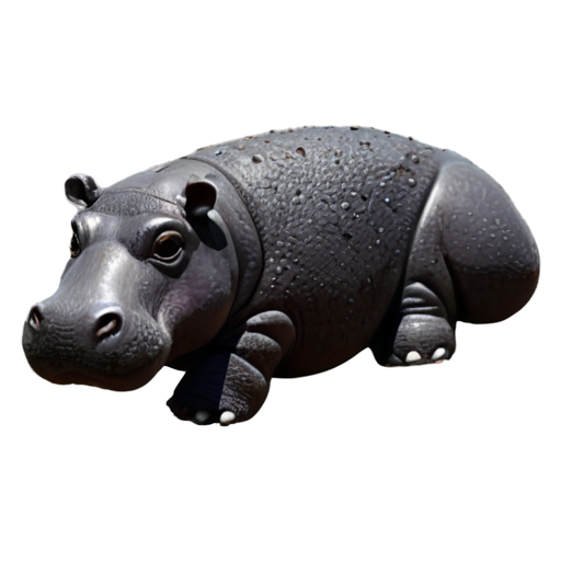 Hippo toy - icon | sticker