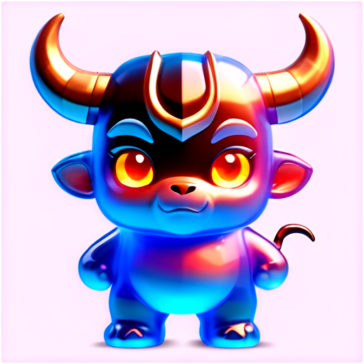 small minotaur cartoon style - icon | sticker