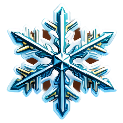 freeze ice snowflake - icon | sticker