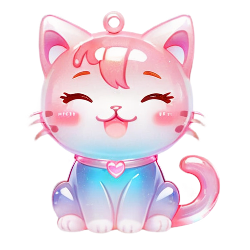 BQB,Animal emoticons,no humans,>_<,heart,cat,blush,sparkle,closed eyes,tears,open mouth,expressions,one eye closed,crying,:3,multiple views, - icon | sticker