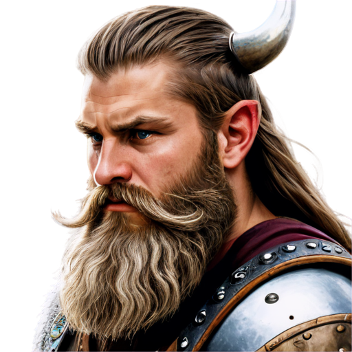 a beard viking - icon | sticker