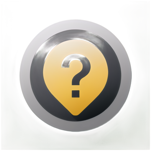 question button old style - icon | sticker