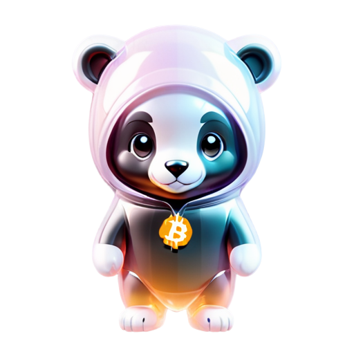 a honey badger with a bandage with a bitcoin badge on his head - icon | sticker