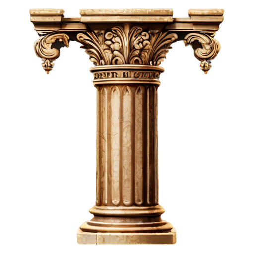 brown castle column icon - icon | sticker