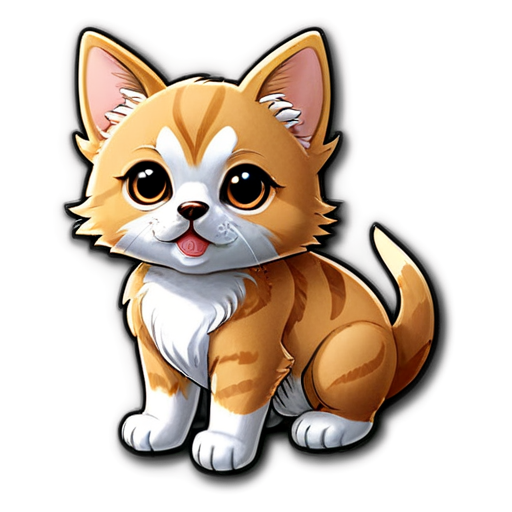 Draw a dog and a cat for the online store Pet Products - icon | sticker