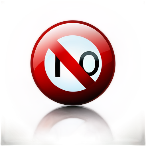 no sign icon - icon | sticker