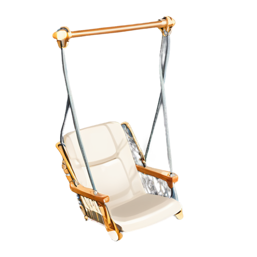 baby swing chair icon light beige no background - icon | sticker