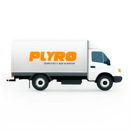 truck delivery brand "plyros" - icon | sticker