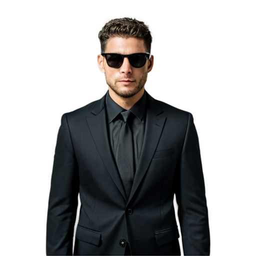 alligator in an expensive black men's suit, black sunglasses, sporty look, very confident, cryptocurrency, high income - icon | sticker