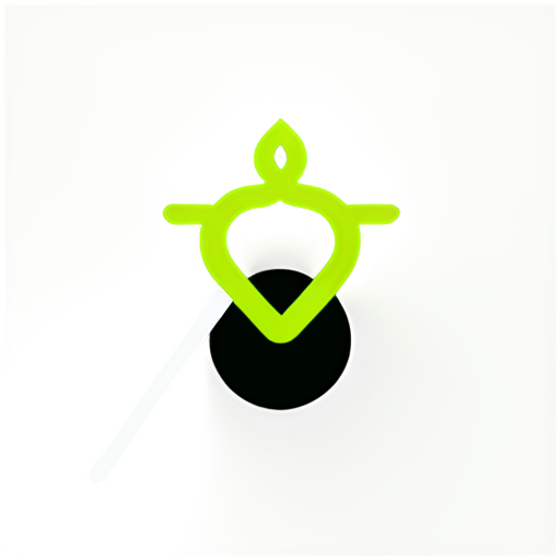 Create a modern logo for an Instagram page of a beachside hookah lounge named 'A-Hookah'. Use green, black, and yellow colors to represent the brand. - icon | sticker