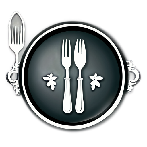 logo for a team that polishes cutlery - icon | sticker