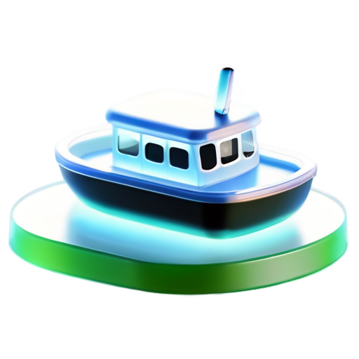 green ship dock - icon | sticker