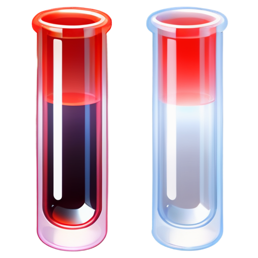 Test tube filled with red liquid - icon | sticker