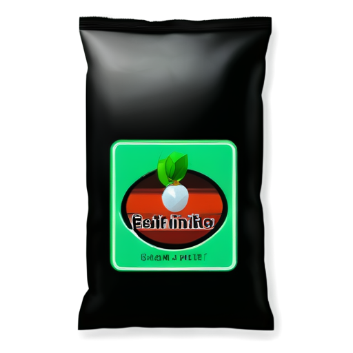 bag of fertilizer in simple cartoon style - icon | sticker