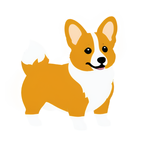 Cross Stitch and Corgi - icon | sticker