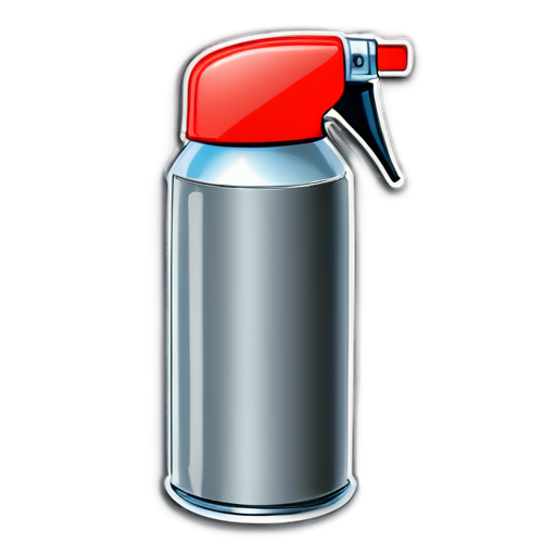 spray can with pro cap, flat style - icon | sticker