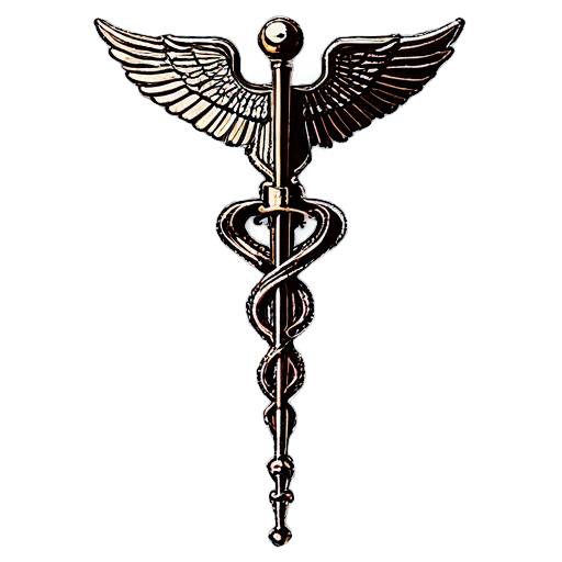 high detailed caduceus rod - icon | sticker