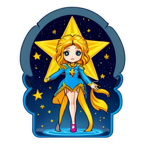 tarot card star - icon | sticker