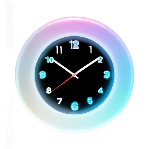 a clock inside a circle - icon | sticker