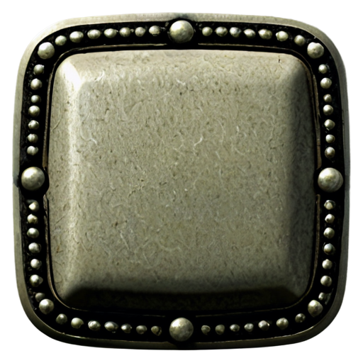 simple medieval button square - icon | sticker