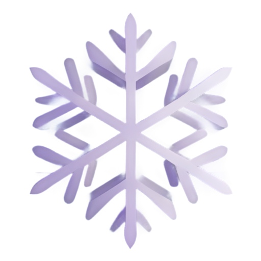 purple snowflake - icon | sticker