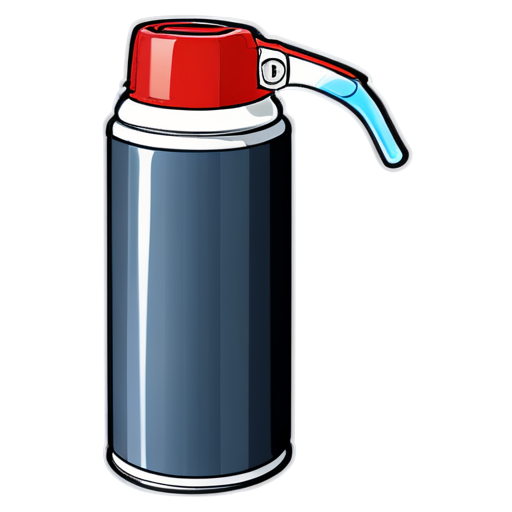 spray can, flat style - icon | sticker