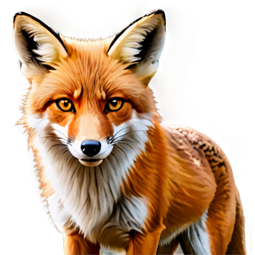The angry fox - icon | sticker