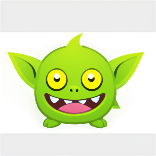 A goblin like clash of clans in the forest, terraria style - icon | sticker