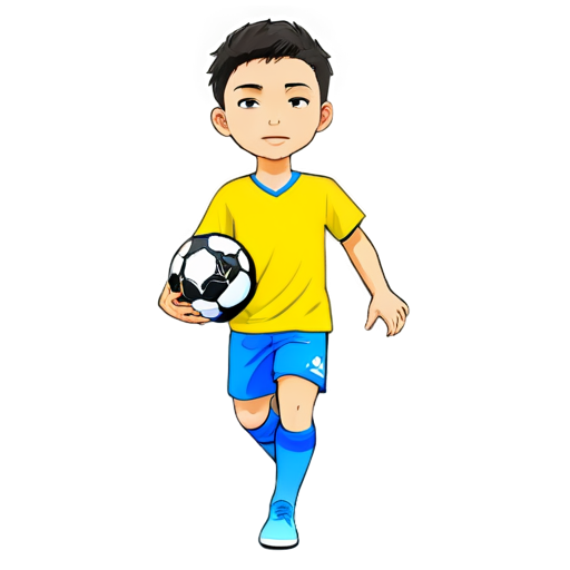 A ball football ⚽ with player - icon | sticker