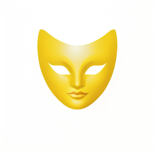 carnival mask, without unnecessary additions, simple, memorable, elegant, without a mouth, just for the eyes - icon | sticker