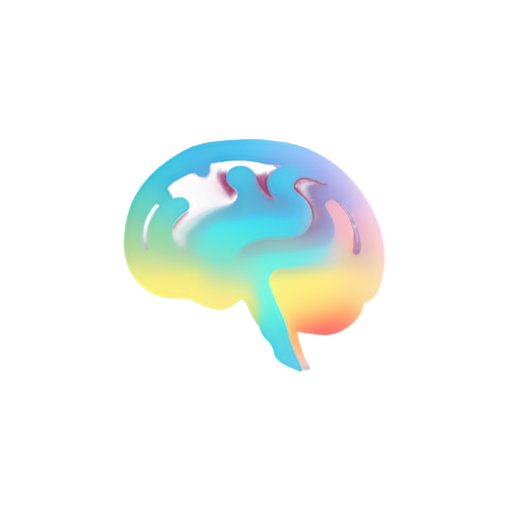 Second brain, fantasy colours - icon | sticker