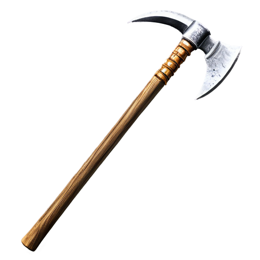 artistic art style pickaxe, stone - icon | sticker