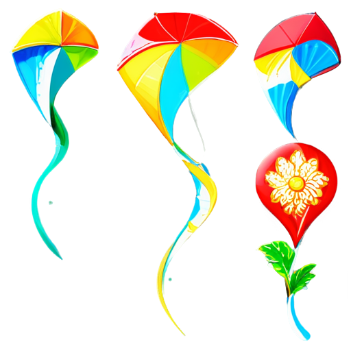 Article,Kites,Figure,Plant - icon | sticker