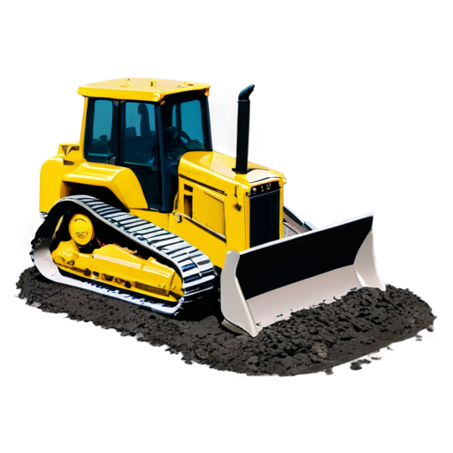 Dozer stuck in the mud - icon | sticker