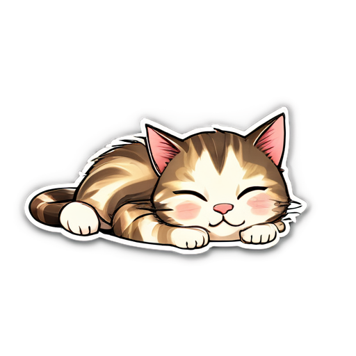 sleepy cat - icon | sticker