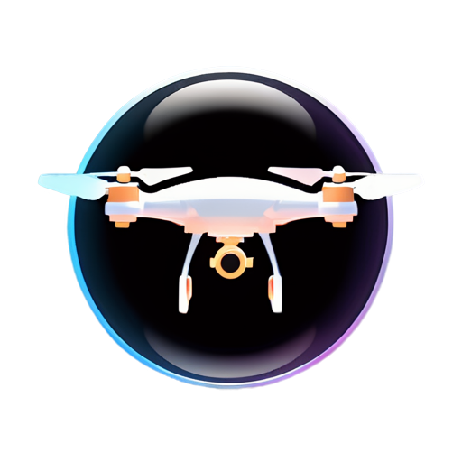 a vector logo design, with the text "fly" where "f" and "y" needed to be stressed, main symbol:drone,Minimalistic,be used in club - icon | sticker