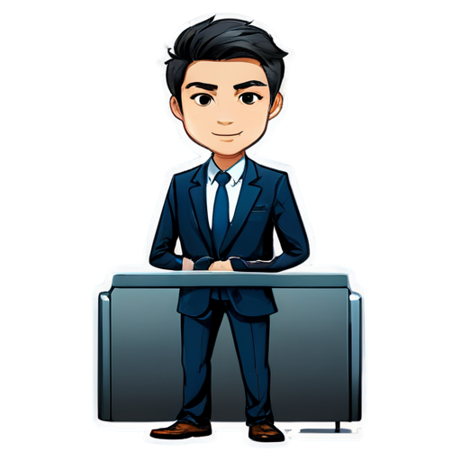 progect manager male - icon | sticker