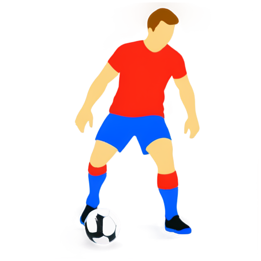 Penalty football kicker - icon | sticker