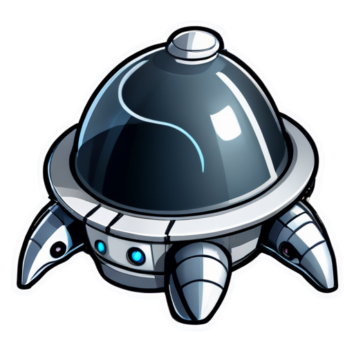 small spaceship - icon | sticker