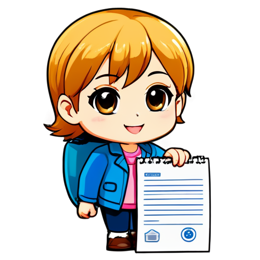 contract document - icon | sticker