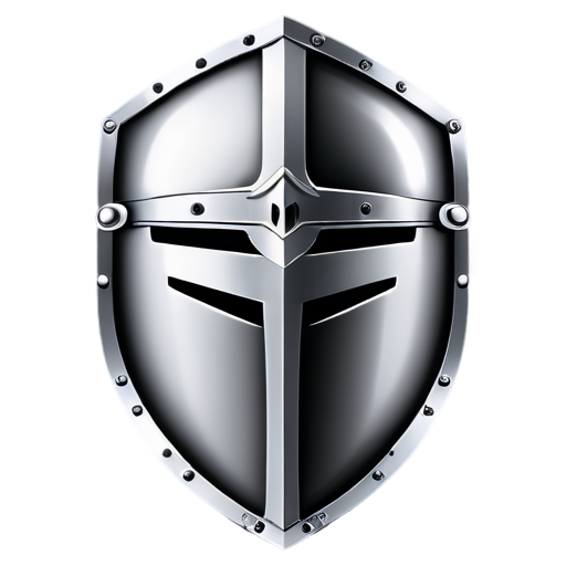 Knight Shield and helmet outline icon - icon | sticker