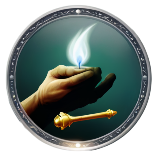 medieval casting spell icon - icon | sticker