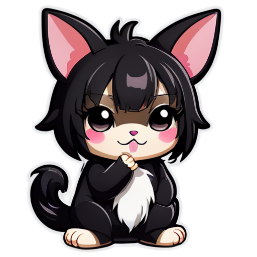 Smoking Kuromi - icon | sticker