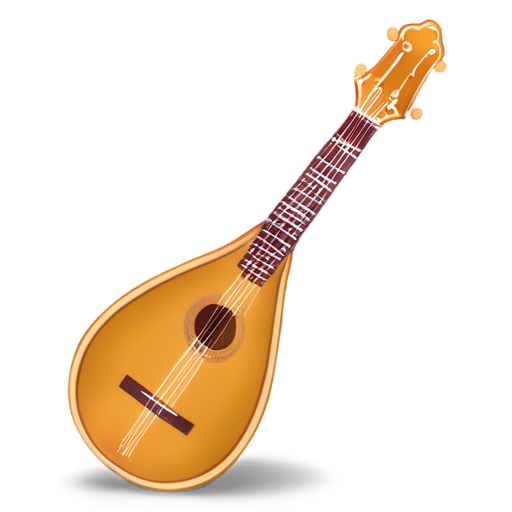 medieval lute icon - icon | sticker